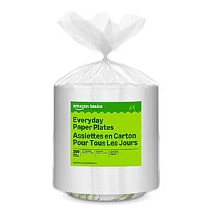 Select Accounts: 200-Ct 8.62" Amazon Basics Everyday Paper Plates $8.90 w/ S&S