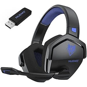 NUBWO G06 Dual Wireless Gaming Headset for PlayStation & PC (Black/Blue) $10 + Free Shipping
