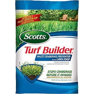 13.35-Lbs Scotts Turf Builder Halts Crabgrass Preventer w/ Lawn Fertilizer $18