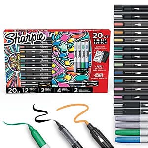 20-Count Sharpie Creative Marker Holiday Gifting Set $15 & More + Free Store Pickup