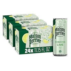 Select Accts: 24-Pk 11.15-Oz Maison Perrier Forever Lime Sparkling Water $12.60 w/ S&S