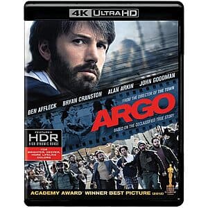 Argo (4K Ultra HD + Blu-ray) $13