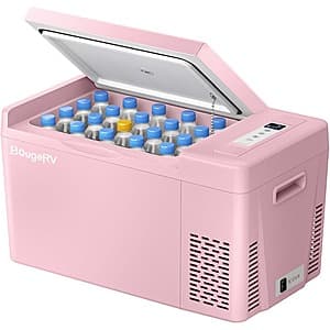 23-Quart (22L) BougeRV 12V Portable Refrigerator / Freezer (Pink) $151.80 + Free Shipping