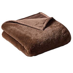50" x 72" Better Homes & Gardens Faux Fur Ultra Soft Luxury Oversized Throw Blanket $8
