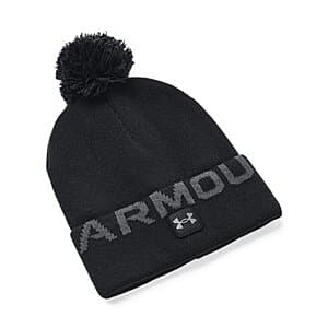 Under Armour Men's UA Halftime Fleece Pom Beanie (Black / Pitch Gray - 001) $8.65 + Free Shipping