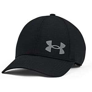 Under Armour Men's Iso-chill ArmourVent Fitted Baseball Cap (Black/Pitch Gray) $12.60