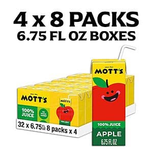 Mott's Apple Juice bottle or carton with product branding and labeling.