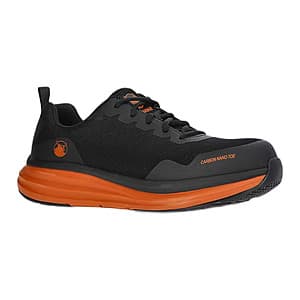 Brahma Men's Lightweight Nano Toe Work Shoes (Black Orange, Limited Sizes) $9.10