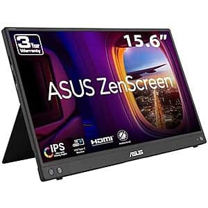 15.6″ ASUS ZenScreen 1080p USB-C Portable Monitor w/ Kickstand & Tripod Socket $96.05 + Free S&H