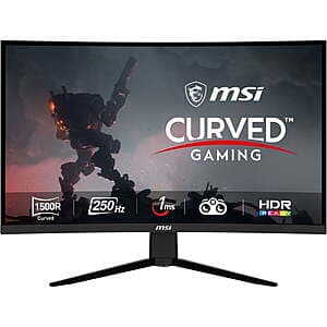 Sam's Club Members: 31.5" MSI Curved FHD 250Hz 1ms Gaming Monitor $129 + Free S&H Plus Members
