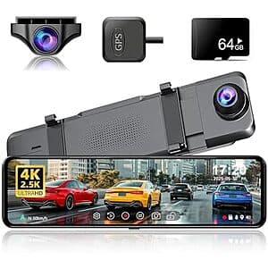 11" JOMISE G814 4K + 2.5K Rear View Mirror Camera $60 + Free Shipping