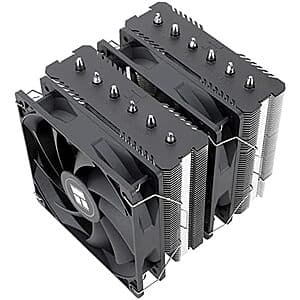 Thermalright Peerless Assassin 120 SE CPU cooler featuring dual aluminum fins and two cooling fans, available in standard black or ARGB lighting variants.