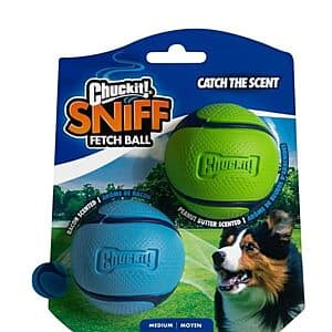 Select Accts: 2-pk Chuckit! Sniff Bacon & Peanut Butter Scented Ball Dog Toys (M) $5