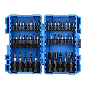 50-Piece Real Work Tools Impact Driver Bit Set $3.90 + Free Store Pickup Only