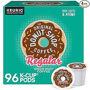 96-Count The Original Donut Shop Regular K-Cup Coffee Pods (Medium Roast) $20.15 w/ Subscribe & Save