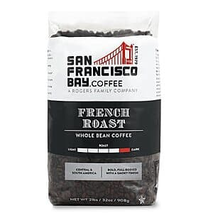 2-lbs San Francisco Bay Coffee French Roast Whole Bean Coffee (Dark Roast) $9.60 w/ Subscribe & Save