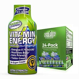 Select Accts: 24-Pk 1.93-Oz Vitamin Energy Shots (Various) $9 w/ S&S