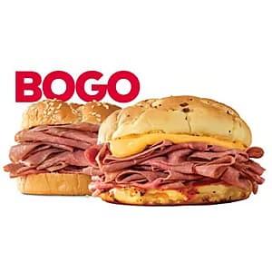 Arby's App Weekend Offer: Any Arby's Sandwich B1G1 Free (Valid thru 7/12)