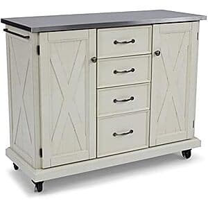 homestyles Seaside Lodge Stainless Steel Top Kitchen Cart $113.85 + Free Shipping