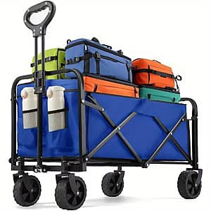 Heavy Duty Folding Wagon Cart (300-lb Load Capacity) $26.15 + Free S&H