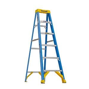 6' Werner Fiberglass Step Type 1 250 lb Load Capacity Ladder (10' Reach Height) $59 & More + Free Store Pickup
