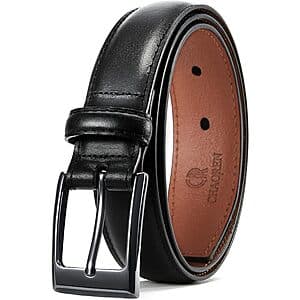 CHAOREN Men's Leather Belt (various styles/colors) from $7.50