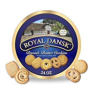 24-Oz Royal Dansk Danish Butter Cookies $6 w/ Subscribe & Save