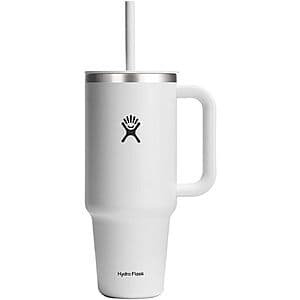 40-Oz Hydro Flask All Around Stainless Steel Insulated Travel Tumbler (White) $22.40