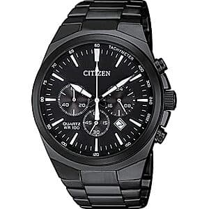 Citizen Men's Classic Stainless Steel Quartz 40mm Watch w/ Black Bracelet & Dial $135 & More + Free S&H