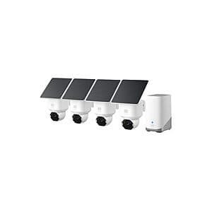 Prime Members: eufy Security SoloCam E42 4-Cam Kit (HomeBase S380) $430 & More + Free S&H