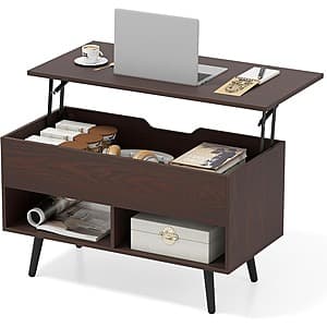 Prime Members: 31" Tangkula Lift-Top Coffee Table w/ 17.5"-23.5" Adjustable Height $52 + Free Shipping