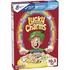 10.5-Oz Lucky Charms Breakfast Cereal with Marshmallows $1.60 w/ Subscribe & Save
