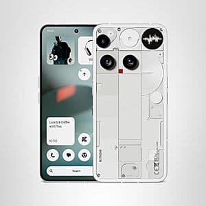 Nothing Phone (3) 5G Unlocked Cell Phone: 16 + 512GB $699, 12 + 256GB $599 + Free S&H