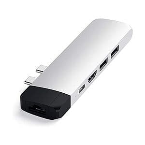 Satechi USB-C Pro Hub w/ 4K HDMI, Ethernet & 100W PD for MacBook $25 + Free S&H w/ Prime