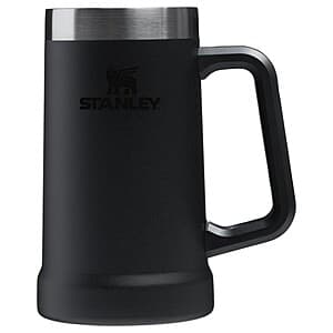 24-Oz STANLEY Adventure Big Grip Beer Stein (Black 2.0) $10 + Free S&H on $50+