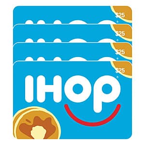 Costco Members: 4-Pack $25 IHOP eGift Cards (Email Delivery) $70
