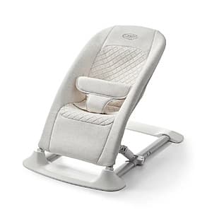 Graco Jumpstart 4-in-1 Activity Bouncer in Wren color with interactive toy bar and seat for infants and toddlers.