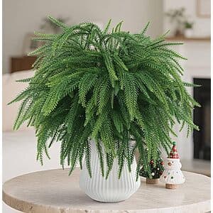 12-Piece 18" TOWPONICS Christmas Norfolk Pine Artificial Stems $9 & More