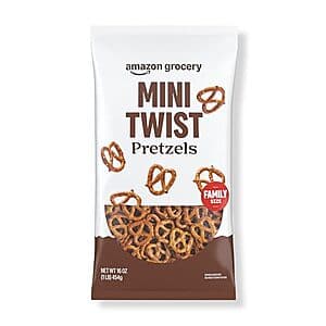 16-Oz Amazon Grocery Pretzels (Mini Twist or Sticks) $1.55 w/ Subscribe & Save
