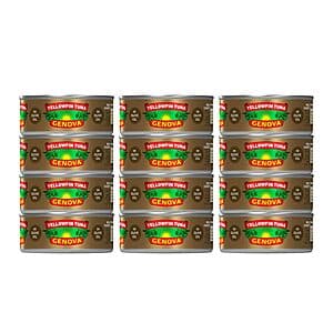 12-Pack 5-Oz Genova Wild Caught Yellowfin Canned Tuna (Olive Oil) $20.75 w/ Subscribe & Save