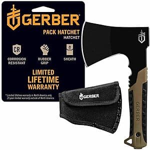 Gerber Gear Pack Hatchet w/ 3.5" Full Tang Steel Blade $25
