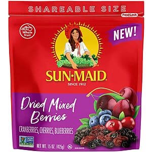 Select Accounts: 15-Oz Sun-Maid Dried Mixed Berries $6.85 w/ S&S