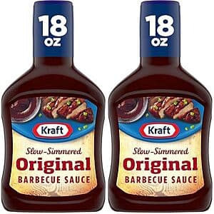 2-pk 18-oz Kraft Original Slow-Simmered BBQ Barbecue Sauce $2.85 w/ Subscribe & Save