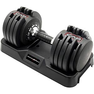 CAP Barbell Single Adjustable Dumbbell w/ Contoured Rotation Handle (55 Lbs.) $93.75 + Free Shipping