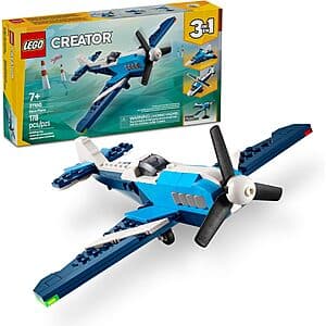 178-Piece LEGO Creator 3-in-1 Aircraft Race Plane Building Kit $9.60