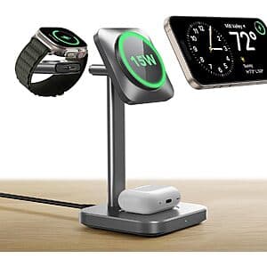 ESR 3-in-1 Qi2 Certified 15W MagSafe Wireless Charging Station (4 Colors) $13