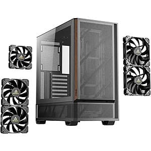 Antec P30 AIR Mid-Tower ATX Case w/ 5x PWM Fans (Black/Wood) $68 + Free S&H