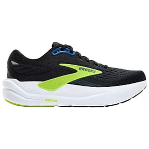 Brooks Ghost Max 3 Men's Running Sneakers with engineered mesh upper in dark colorway, side profile view.