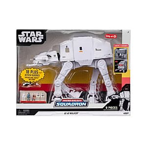 9-Pc Star Wars Micro Galaxy Squadron AT-AT Walker & Figures Playset $33.10 + Free S&H