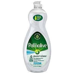 32.5-Oz Palmolive Ultra Dishwashing Liquid Dish Soap (Pure + Clear Fragrance Free) $2.30 w/ Subscribe & Save